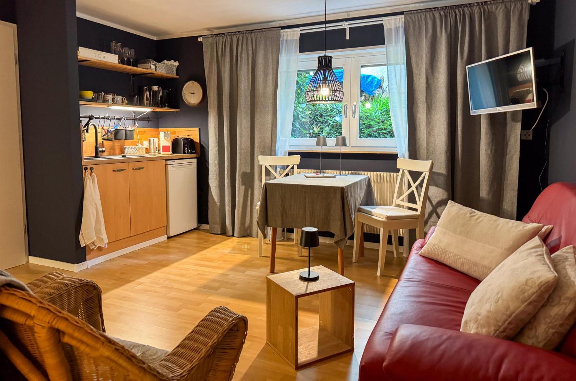 Apartment Parkplatz Garten Rad-Garage Freiburg im Breisgau Eksteriør bilde
